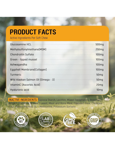 Masticables para Perros Cean Peak Glucosamina 120 Ct