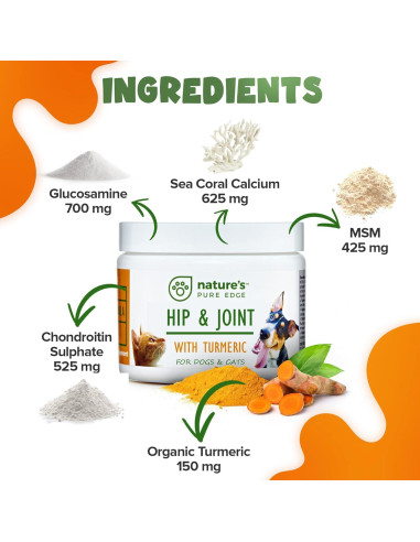 Suplemento Articulaciones Mascotas NPE - Cúrcuma 170g