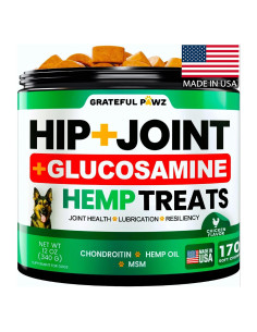 Suplemento de Caderas y Articulaciones Grateful Pawz 170 Golosinas