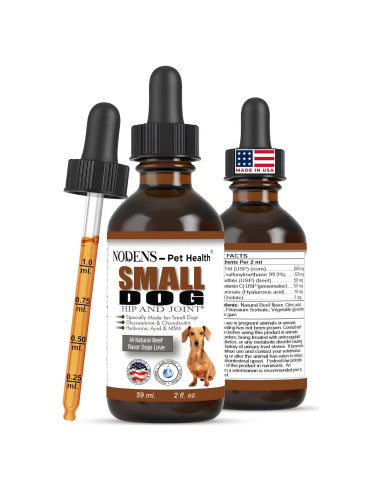 Suplemento Líquido de Glucosamina Nodens 59ml para Perros Pequeños