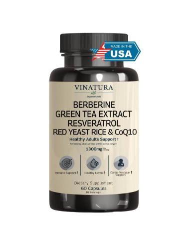 Suplemento de Berberina y Canela Vinatura 500mg 13 en 1