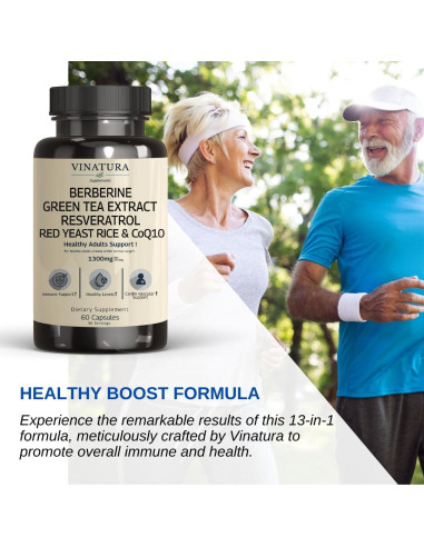 Suplemento de Berberina y Canela Vinatura 500mg 13 en 1