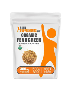 Extracto de Fenogreco Orgánico en Polvo BulkSupplements 500g