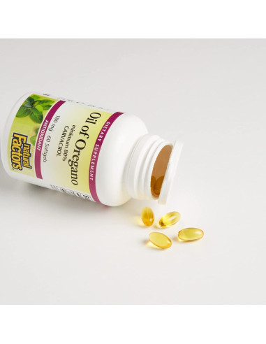Aceite de Orégano 180 mg Factores Naturales 60 Gelatinas Blandas