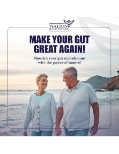Prebióticos Nation Health MD - 90 Cápsulas Digestión y Bienestar 2