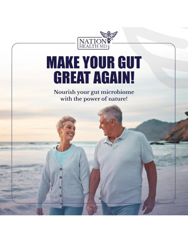 Prebióticos Nation Health MD - 90 Cápsulas Digestión y Bienestar