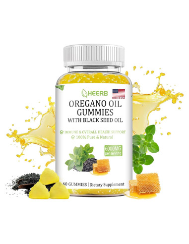 Gominolas de Aceite de Orégano HEERB 6000mg con Semilla Negra