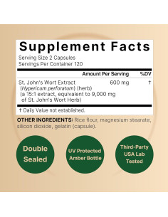 NatureBell Hierba de San Juan 9000mg 240 Cápsulas Extracto Herbal 2