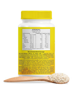 Suplemento de fibra Hemani Ispaghol 100g sabor limón 2