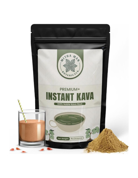 Kava Instantáneo Mitra Man 100% Natural 113.4g - Polvo Calmante