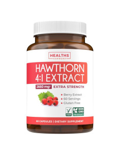 Cápsulas de Extracto de Baya de Espino Healths Harmony 60 Unidades