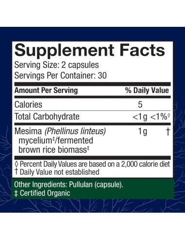 Cápsulas de Hongo Mesima Host Defense - 60 Unidades