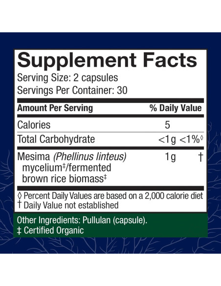 Cápsulas de Hongo Mesima Host Defense - 60 Unidades