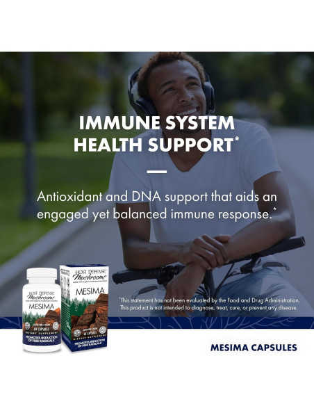 Cápsulas de Hongo Mesima Host Defense - 60 Unidades