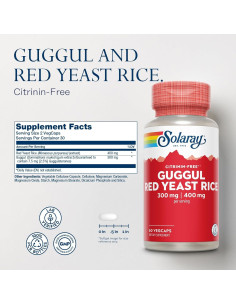 Solaray Extracto de Guggul y Arroz de Levadura Roja 60 Cápsulas 2