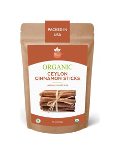Ramas de Canela Ceylon Orgánica Spicy Organic 8.9 cm 450 g