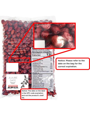 Dátiles Jujube Secos NESTLADY 2.27 kg - Snack Saludable Natural