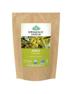 Polvo de Amla Orgánico Organic India - 450g, Superalimento Vegano