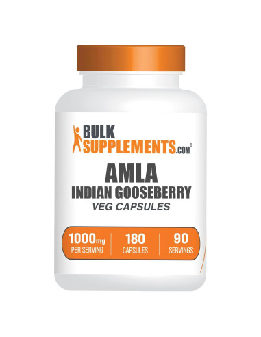 Cápsulas de Extracto de Amla BulkSupplements 1000mg 180 Unidades