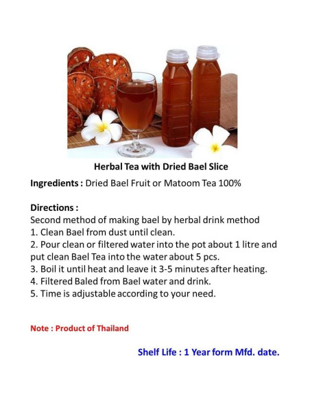 Té de Hierbas Bael Seco Aegle Marmelos 300 g - Grado Premium Té de Hierbas Bael Seco Aegle Marmelos 300 g - Grado Premium