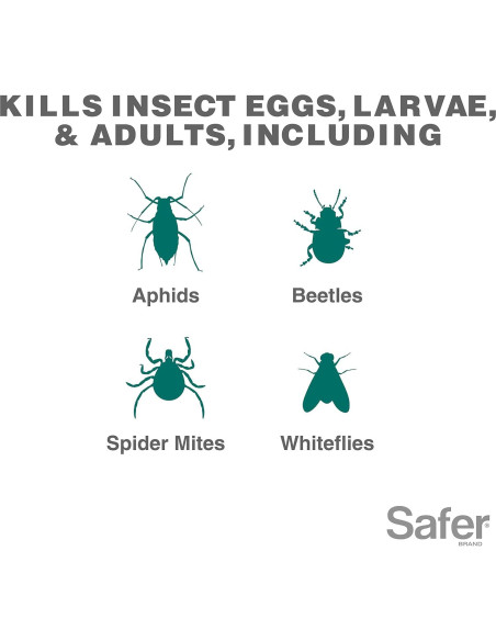 Concentrado de Aceite de Neem Safer 473 ml - Insecticida y Fungicida