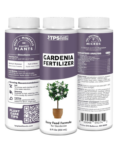 Fertilizante Líquido TPS Nutrients para Gardenias y Plantas Ácidas 0.95L