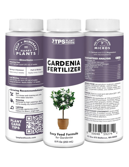 Fertilizante Líquido TPS Nutrients para Gardenias y Plantas Ácidas 0.95L