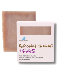 Jabón de Leche de Cabra Bluebyrd con Azúcar Moreno y Higo 142g