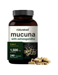 Cápsulas de Mucuna Pruriens 1500mg NatureBell 240 Unidades