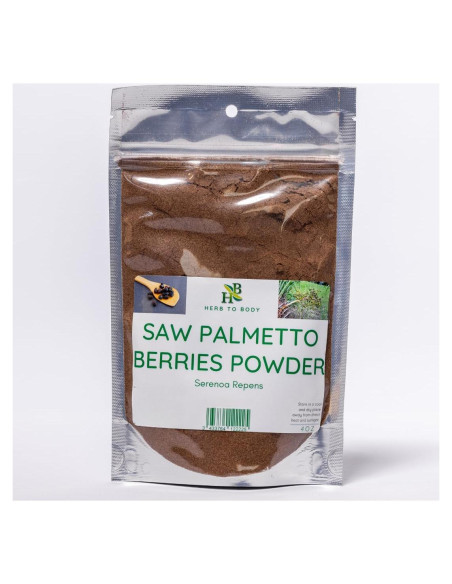 Polvo de Berries de Saw Palmetto Herb To Body 113.4g Suplemento Natural