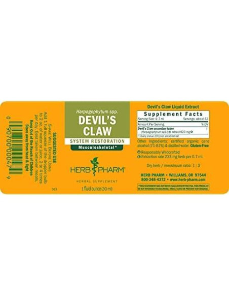 Extracto Líquido de Garra del Diablo Herb Pharm 30 ml