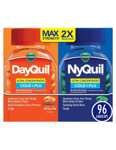 Vicks DayQuil y NyQuil Ultra Concentrado 96 Liquicaps