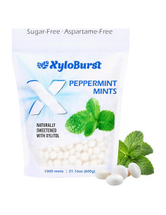 Mentas XyloBurst de Xilitol Sin Azúcar - 1000 Unidades Veganas