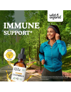 Tintura de Caléndula Silvestre Orgánica 59 ml - Sin Alcohol Vegano 2