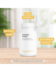 Extracto de Butterbur Supersmart 15% Sesquiterpenos 60 Cápsulas 2