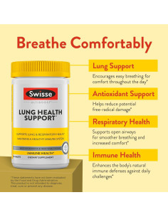 Suplemento de Limpieza de Pulmones Swisse 90 Tabletas 2