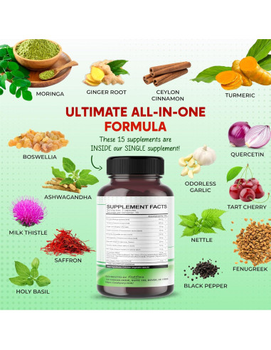 Suplemento de Moringa PeakPury 150 Cápsulas - Bienestar Articular