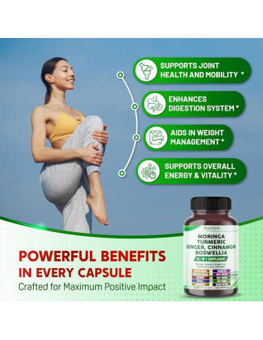 Suplemento de Moringa PeakPury 150 Cápsulas - Bienestar Articular