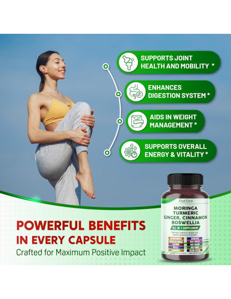 Suplemento de Moringa PeakPury 150 Cápsulas - Bienestar Articular