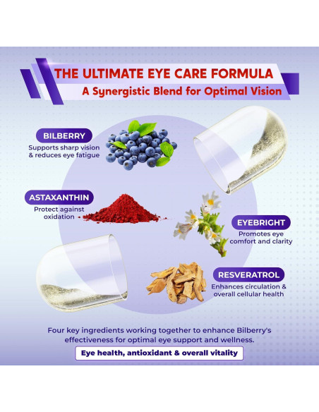 Suplemento Antioxidante PeakPury 150 Cápsulas Salud Ocular