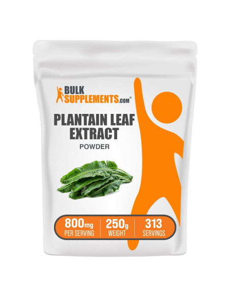 Polvo de Extracto de Hoja de Plátano BulkSupplements 250g - Suplemento Herbal