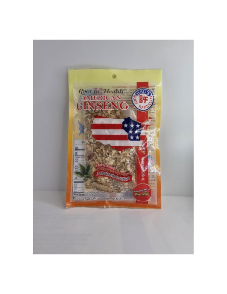 Rodajas de Ginseng Americano Hsu's Root 28 g - Calidad Premium