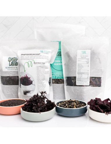 Alga Dulse Hoja Entera Cruda 227 g - Seaweed Kings - 100% Pura