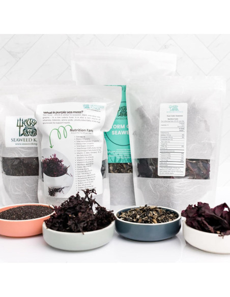 Alga Dulse Hoja Entera Cruda 227 g - Seaweed Kings - 100% Pura