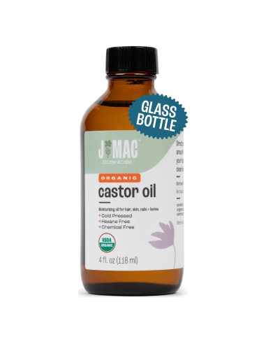 Aceite de Ricino Orgánico J MAC BOTANICALS 118 ml Vidrio
