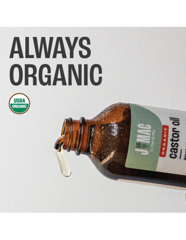Aceite de Ricino Orgánico J MAC BOTANICALS 118 ml Vidrio