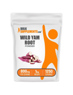 Polvo de Ñame Silvestre BulkSupplements 800mg 1kg Sin Gluten