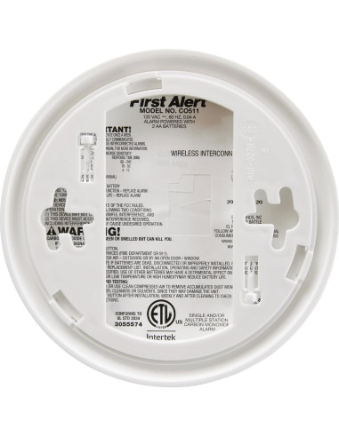 Detector de Monóxido de Carbono Inalámbrico First Alert CO511B