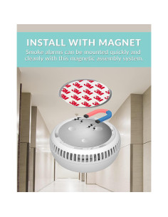 Detector de Humo y Monóxido de Carbono Ecoey 2 en 1 con Batería de 10 Años 2