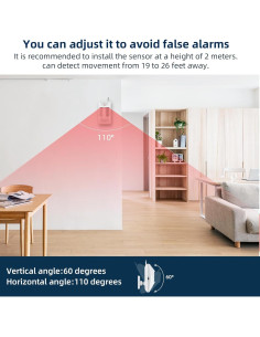Sistema de Alarma WiFi TOWODE para Hogar con Sensor de Movimiento 120dB 2